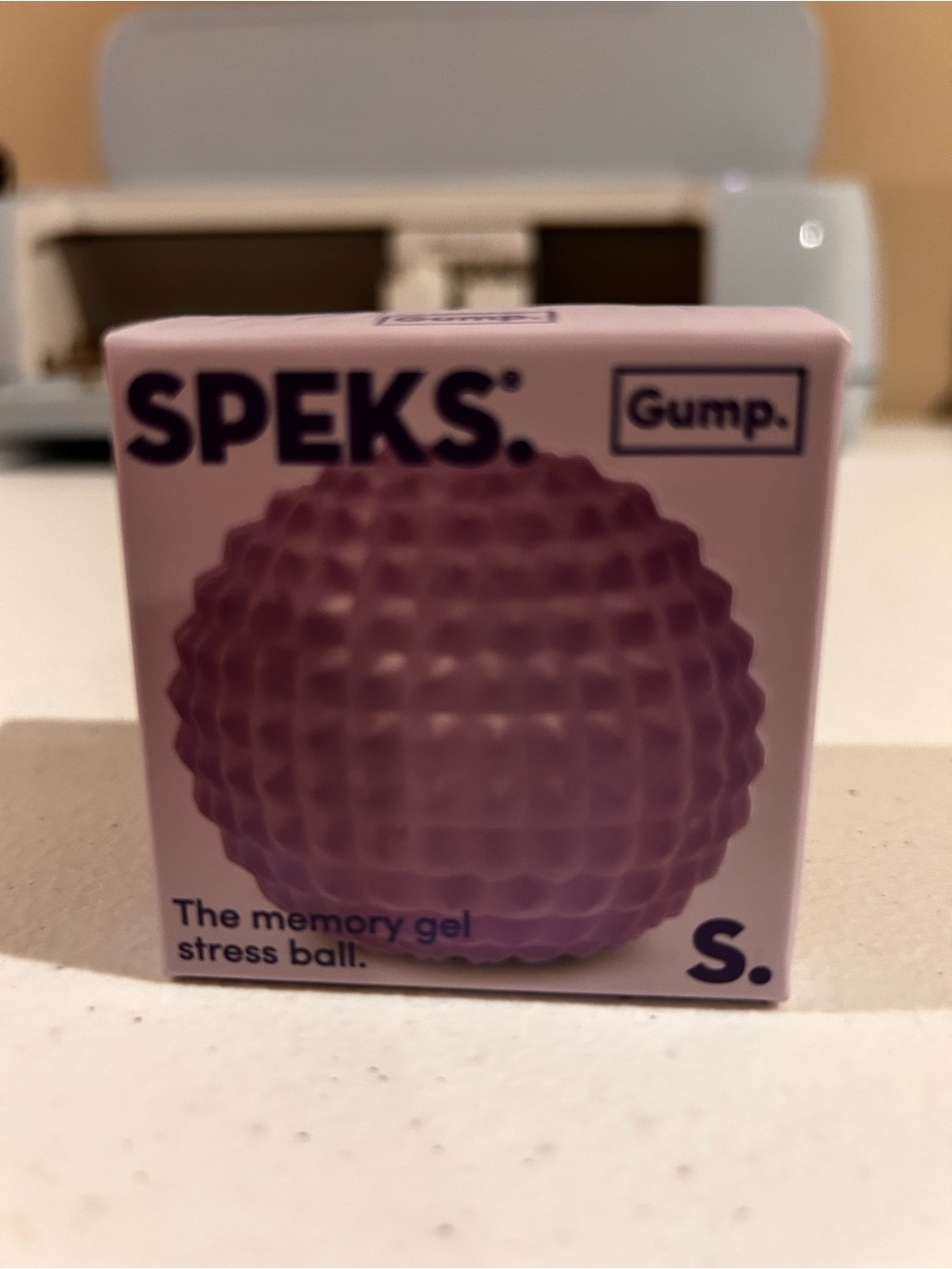 SPEKS Gump Purple Memory Gel Stress Ball - new.